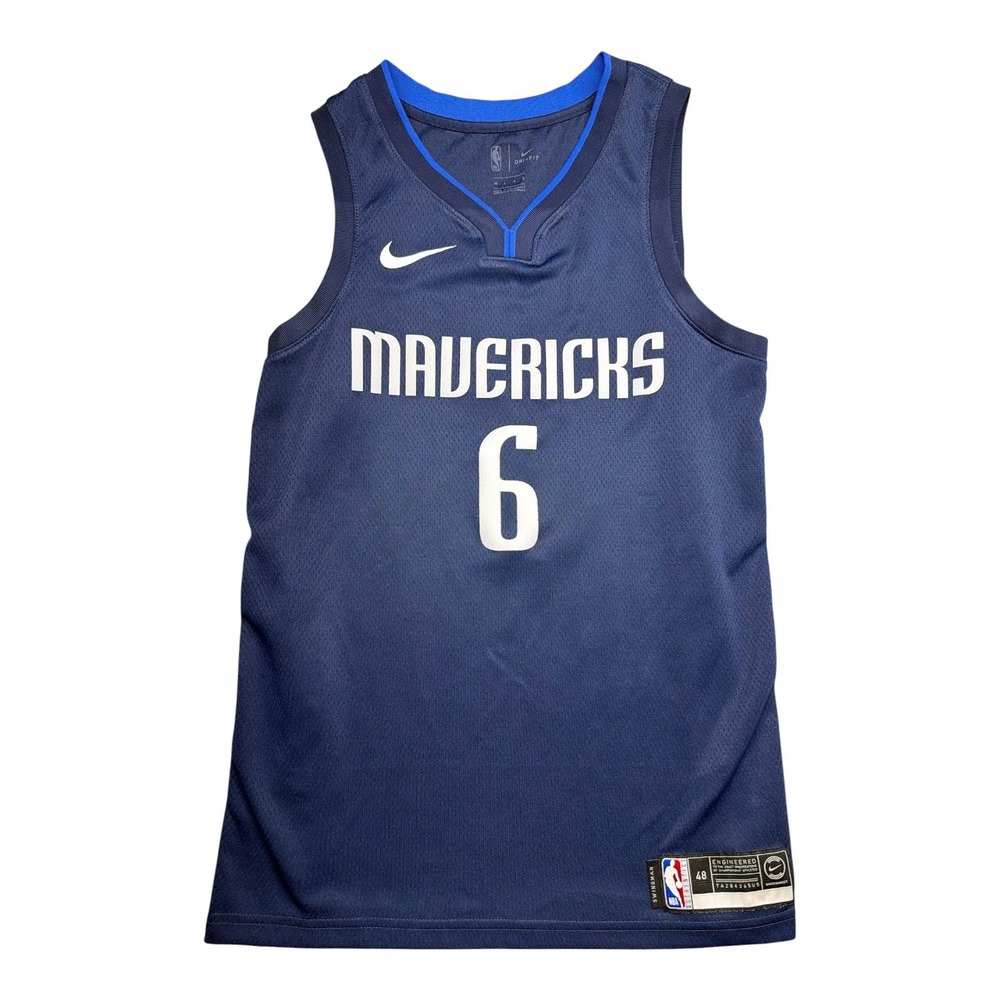 Nike Dallas Mavericks Kristaps Porzingis 6 Icon Edition Swingman Jersey Men 48 L